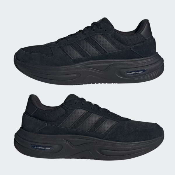 Mens Cloudfoam Cuxxion 80s Black Shoes