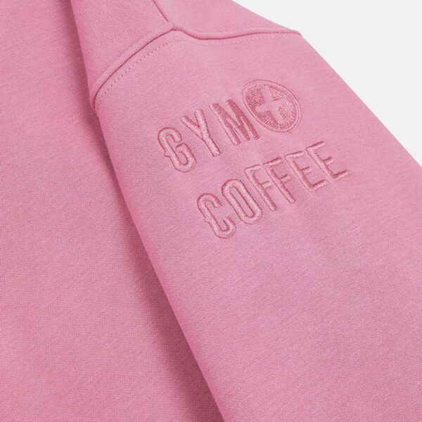 Womens Snap Collar Sierra Pink Velvet Sweatshirt