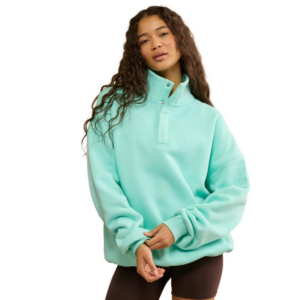 Womens Snap Collar Sierra Peppermint Sweatshirt