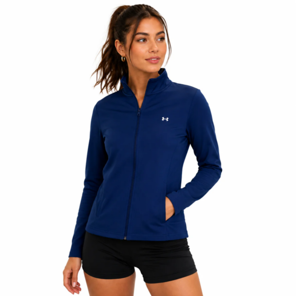 Womens UA Motion Full Zip Navy Jacket