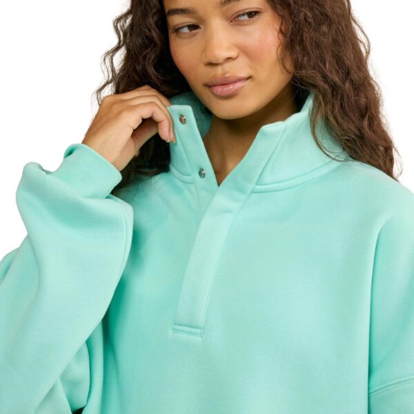 Womens Snap Collar Sierra Peppermint Sweatshirt