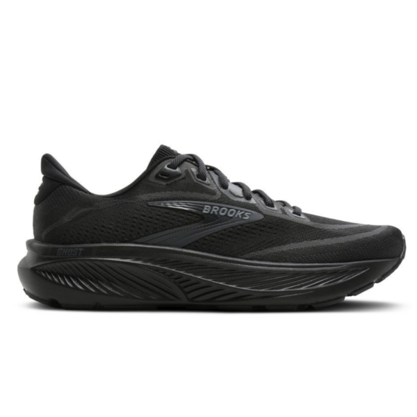 Womens Ghost 18 Wide Fit (D) Black Running Shoes
