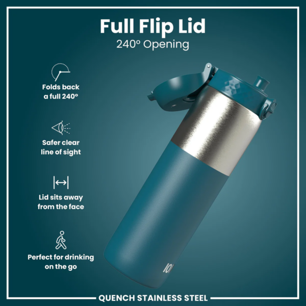 Quench 1200ml Stainless Steel Teal Waterbottle