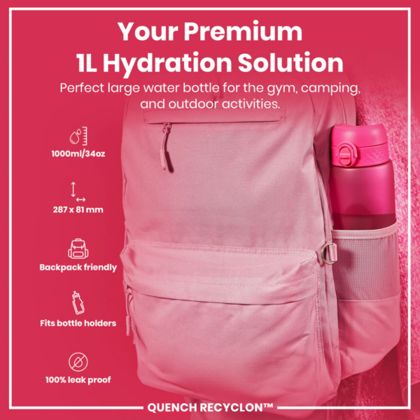 Quench One Touch 1000ml Water Bottle