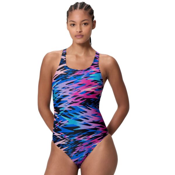 Womens Hyperboom Printed Medalist 1pc Swimsuit